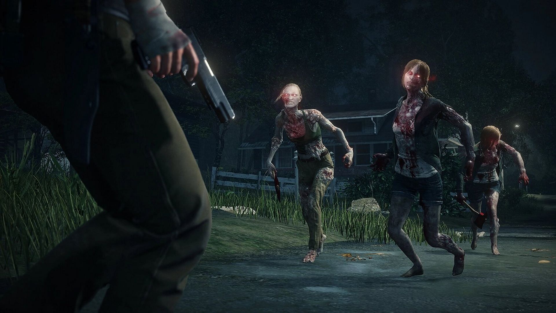 Enemies in Evil Within 2 may attack after appearing dead (Image via Bethesda Softworks)
