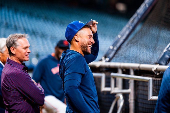 IN PHOTOS: Houston Astros players reunite with beloved ex-teammate George  Springer in Blue Jays visit to H-Town