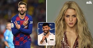 “It could be because of two girls and two women” – Sergio Aguero aims cheeky dig at Gerard Pique over his goal celebration dedicated to Shakira