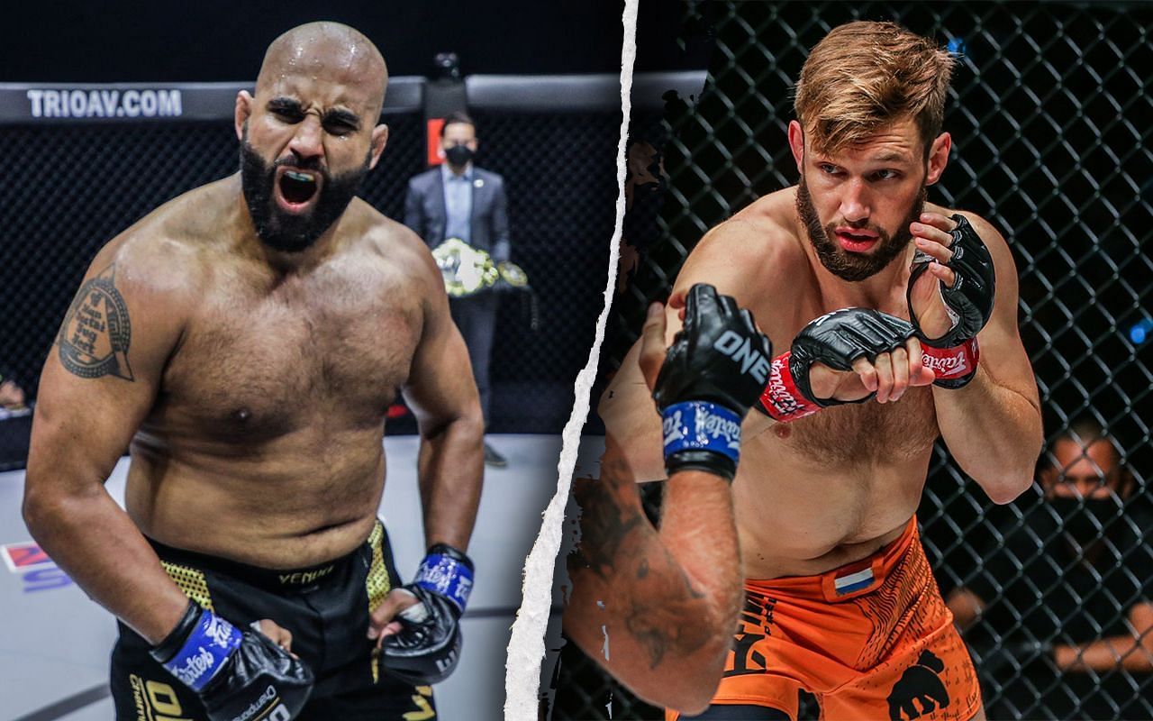 Arjan Bhullar (L) and Reinier de Ridder (R) | Photo by ONE Championship