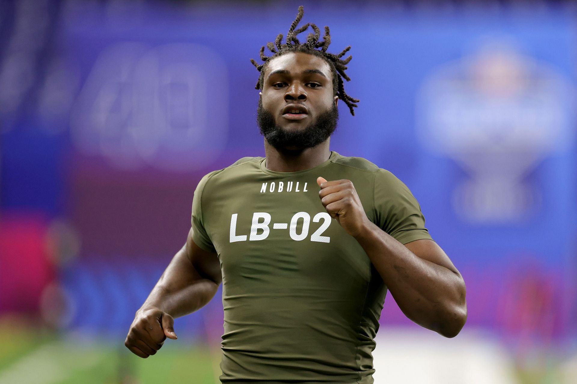 Will Anderson Jr. during 2023 NFL combine
