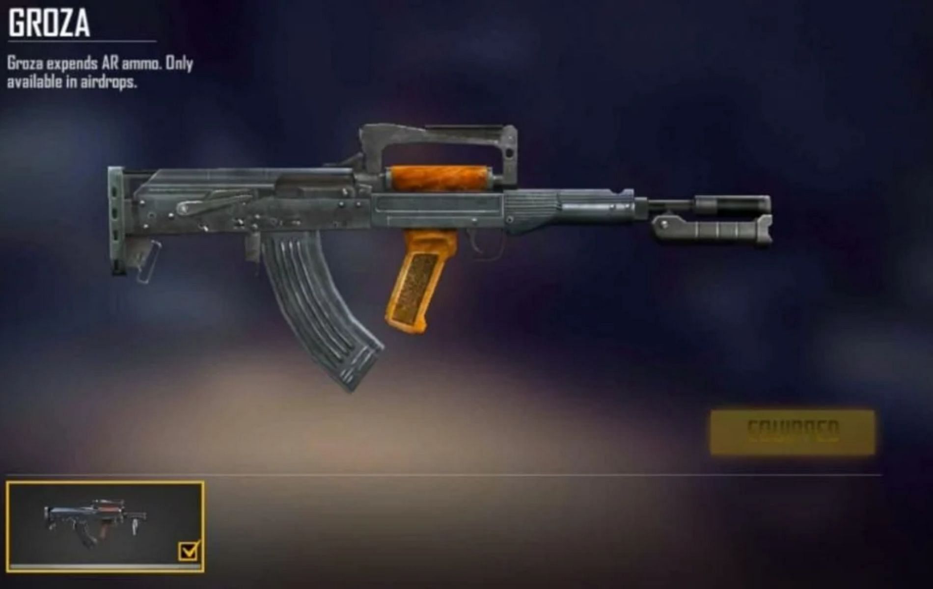 Groza (Assault Rifle) (Image via Garena)