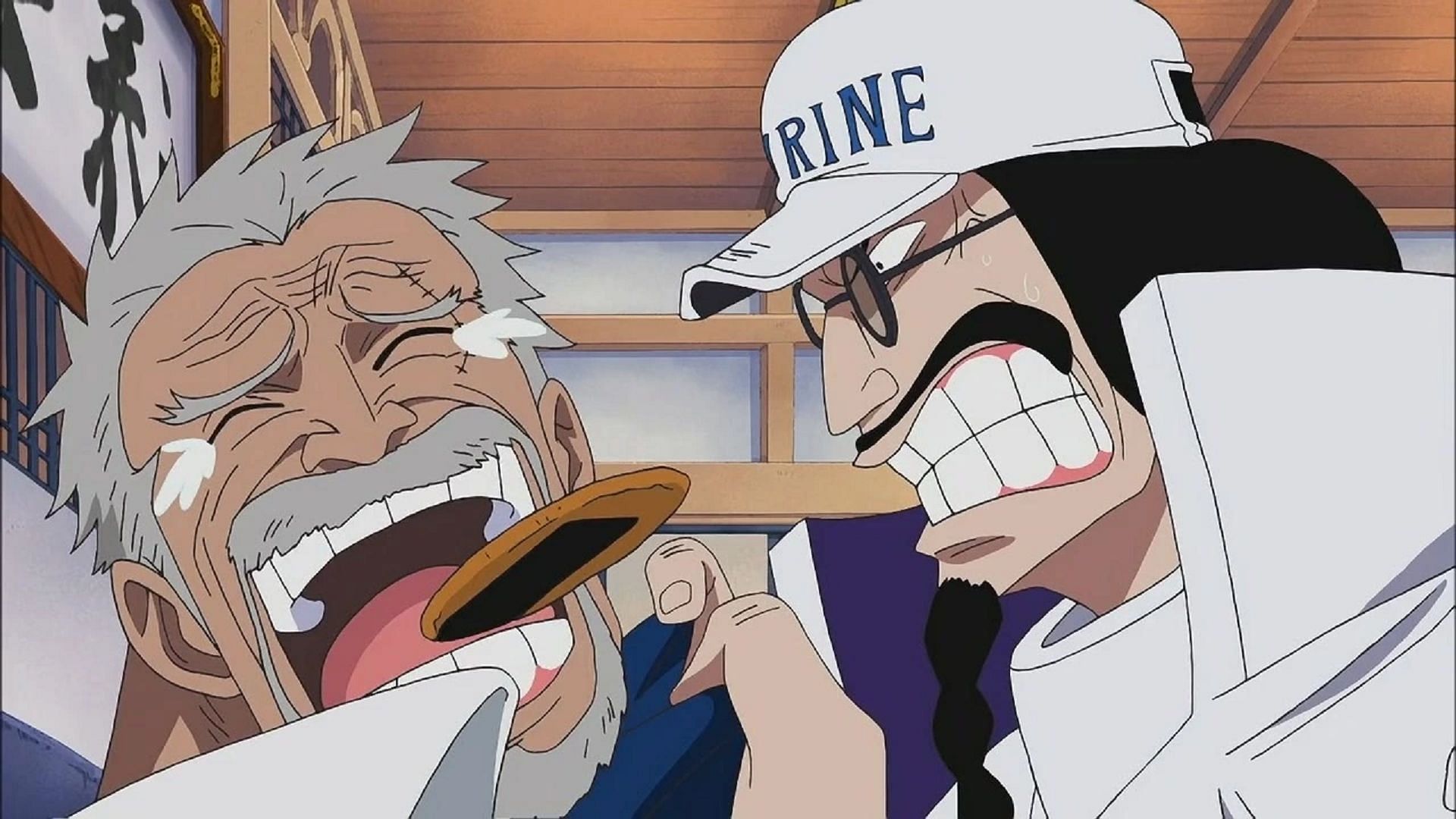 Like Luffy, Garp doesn&#039;t care of the consequences of his actions (Image via Toei Animation, One Piece)