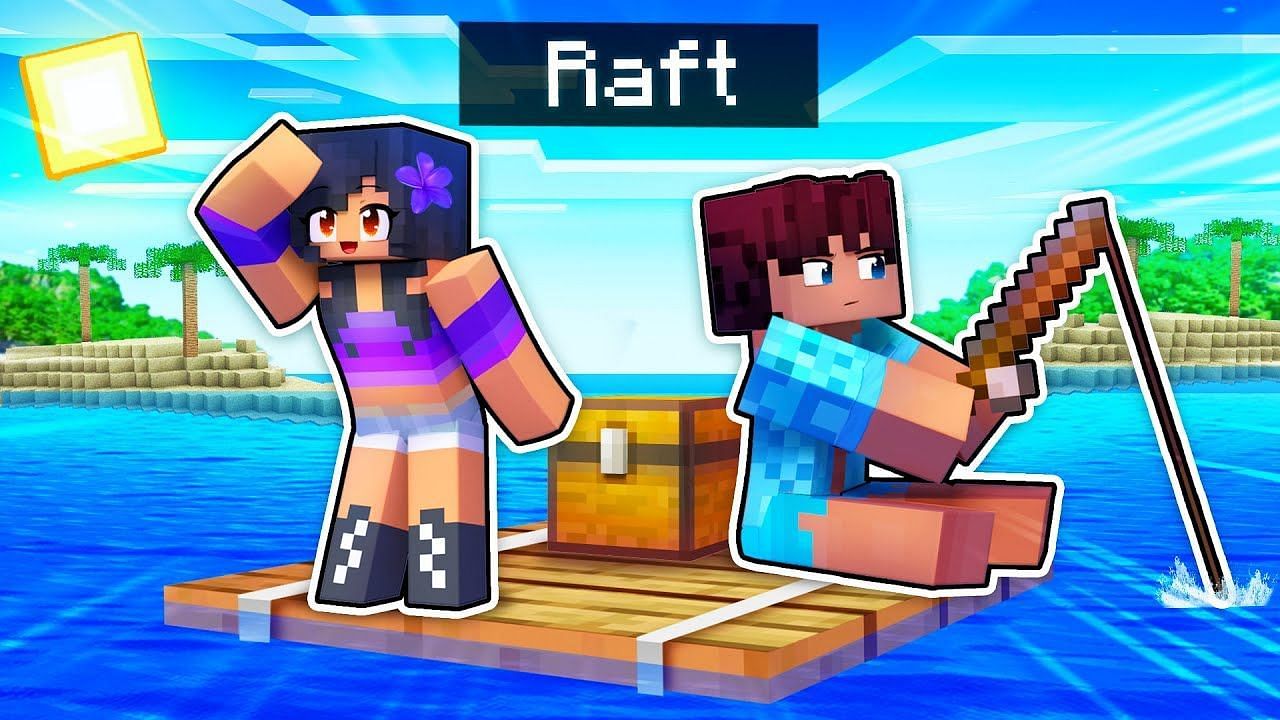 Rafts can make for incredible homes in Minecraft (Image via Youtube/Aphmau)