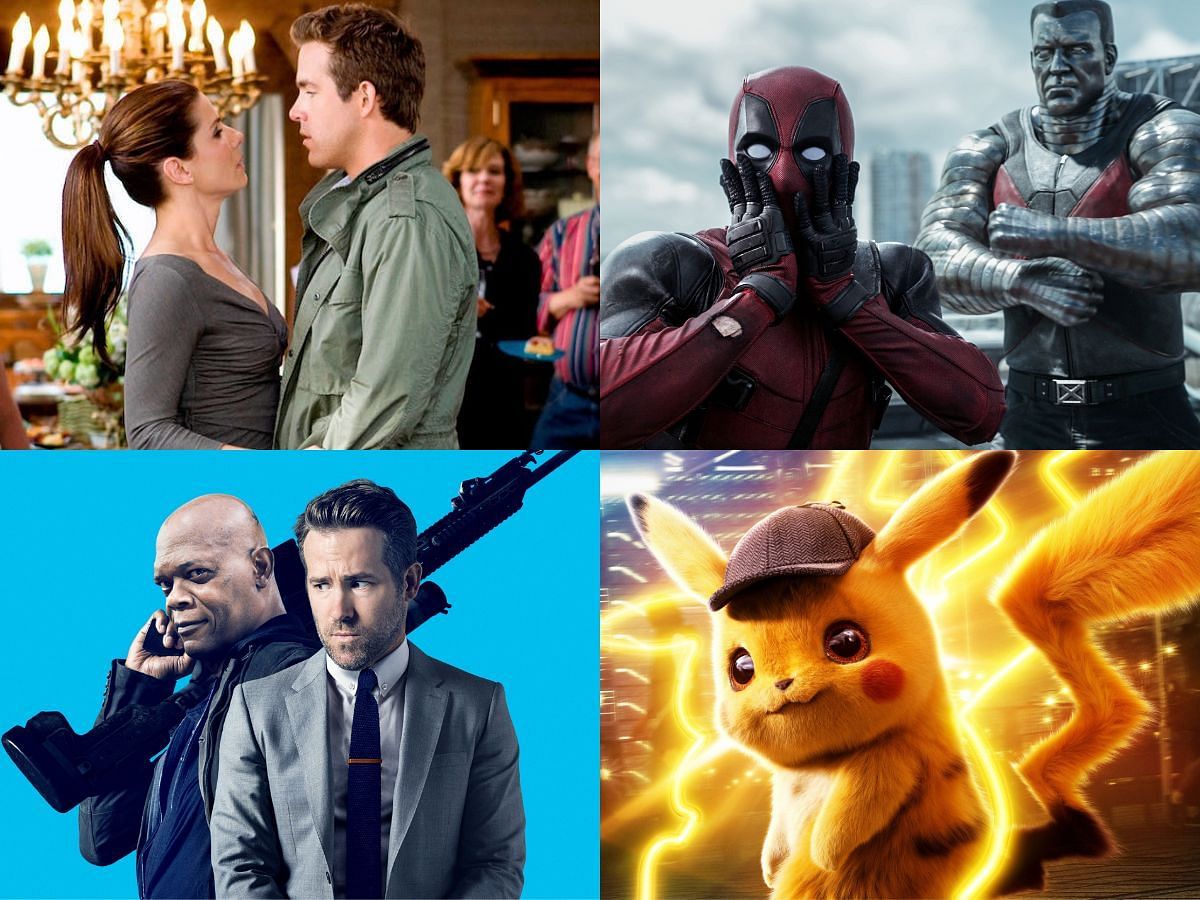 Collage of scenes from Ryan Reynolds