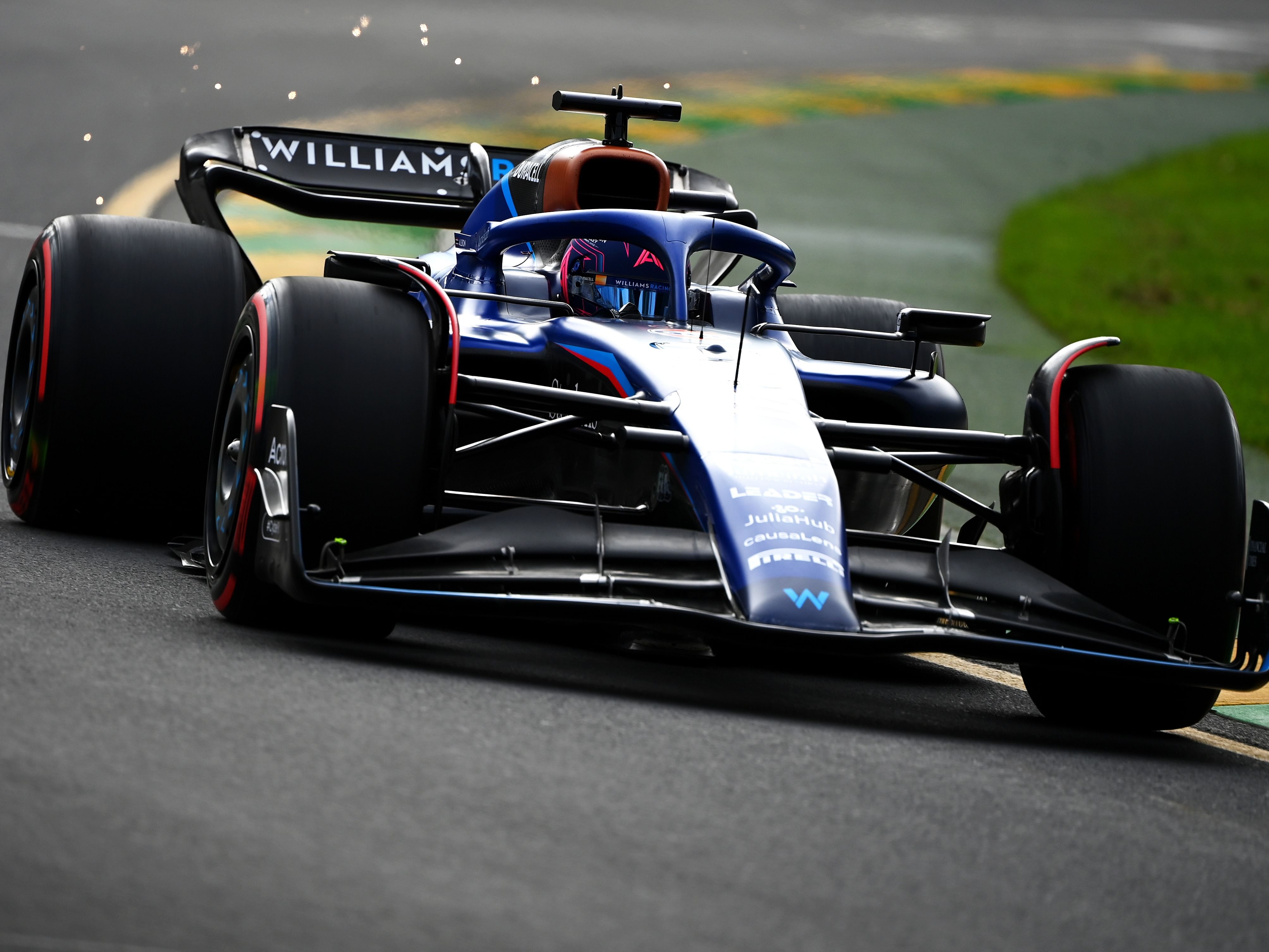 Alexander Albon (23) on track during qualifying ahead of the 2023 F1 Australian Grand Prix (Photo by Quinn Rooney/Getty Images)
