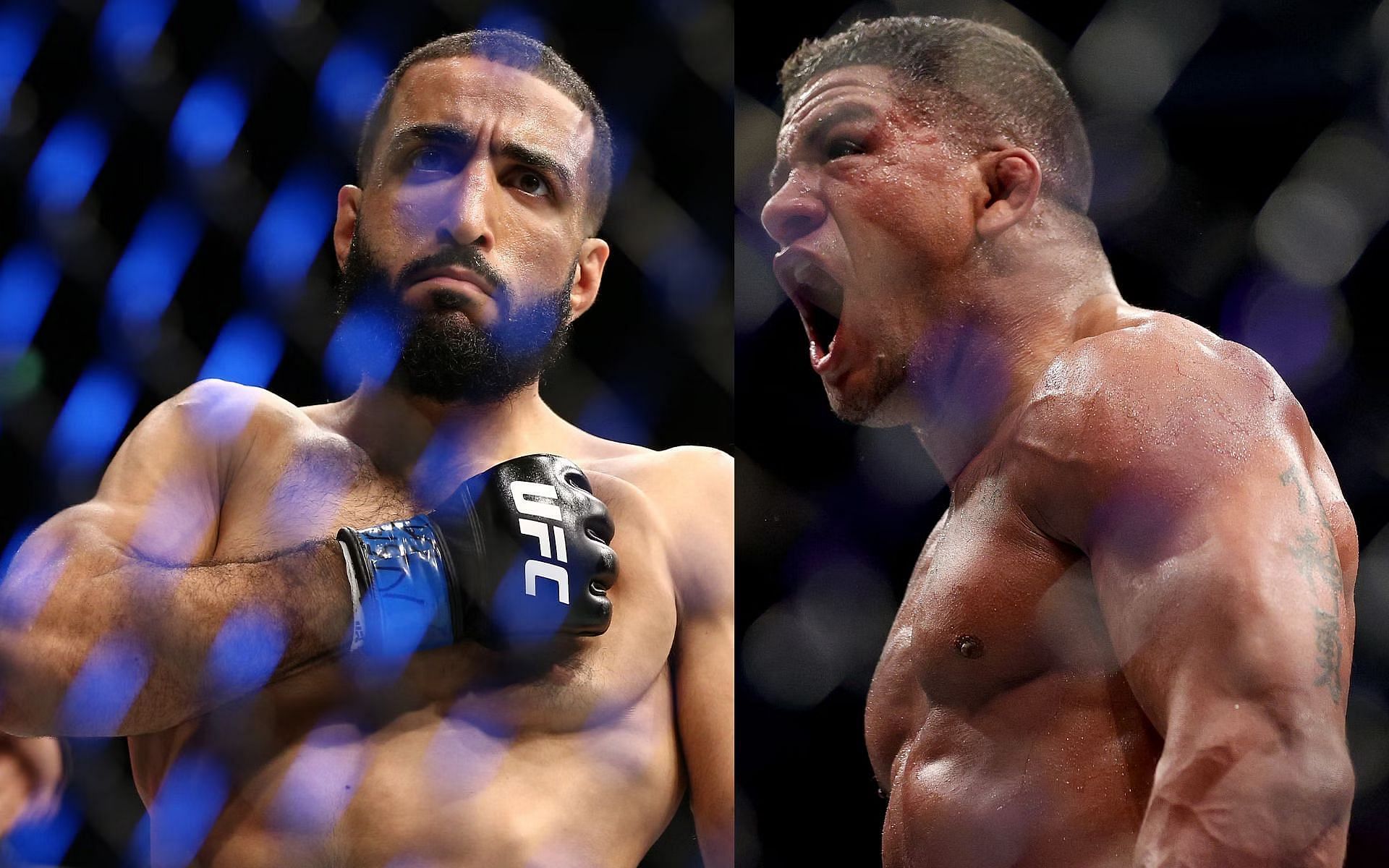 Belal Muhammad (left) and Gilbert Burns (right). [via Getty Images]