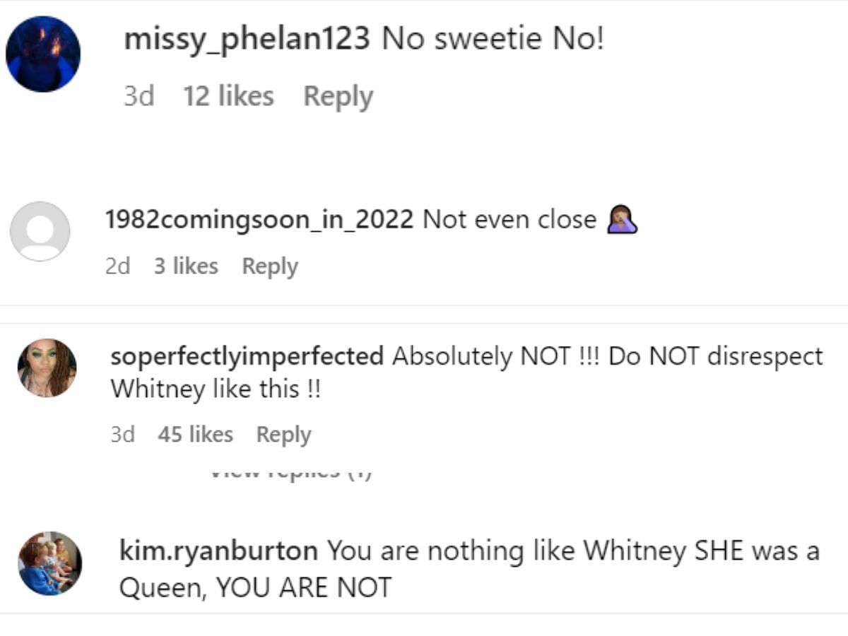 Fans slam Angela for disrespecting Whitney (Image via Instagram)