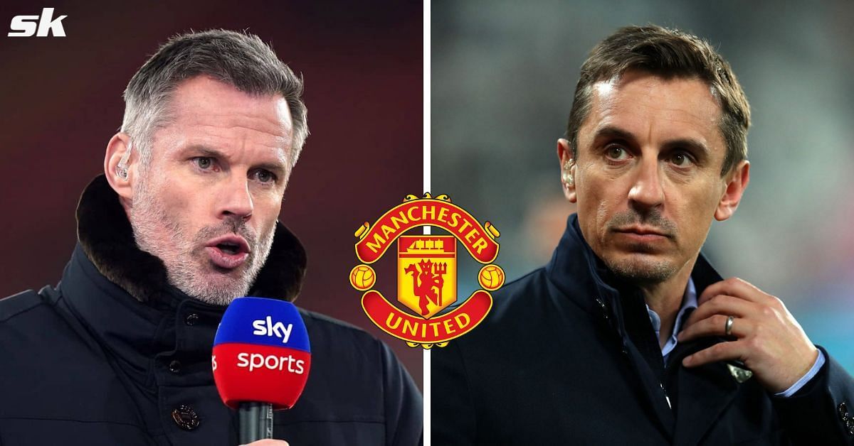 Jamie Carragher and Gary Neville involved in intense social media exchange when discussing Manchester United