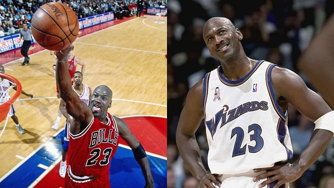 What jersey number did Michael Jordan wear during his playing days?