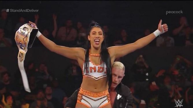 Indi Hartwell becomes the new NXT Women's Champion at Stand & Deliver with help from popular WWE star