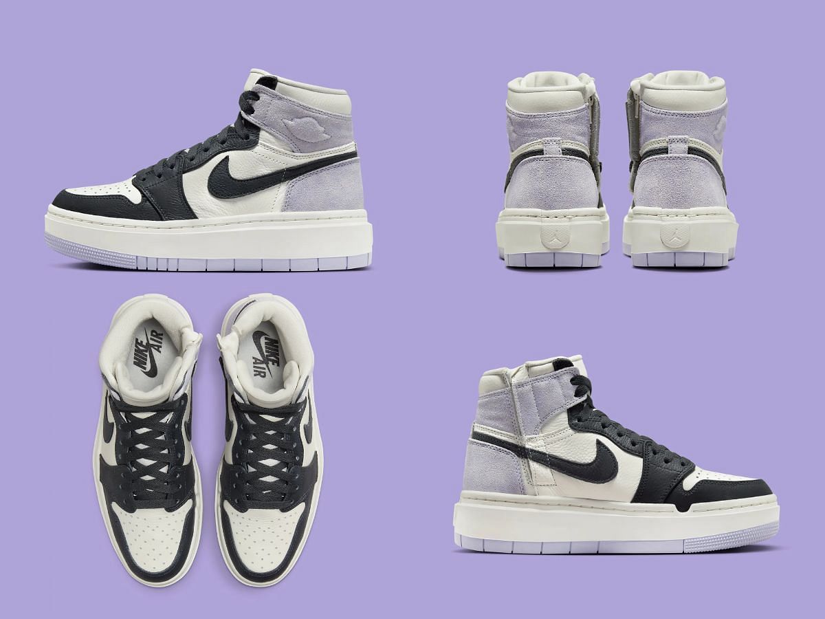 The upcoming Nike Air Jordan 1 High Elevate &quot;Light Lilac&quot; sneakers (Image via Sportskeeda)