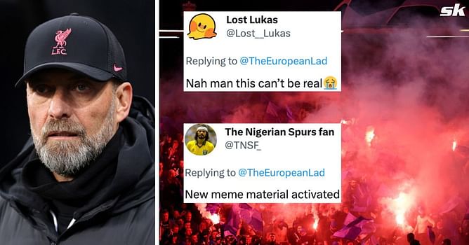 "Bro is a walking meme" "Tried a no look celebration and failed" - Fans react hilariously to what Liverpool boss Jurgen Klopp did in 2-2 Arsenal draw