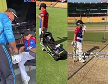 [Watch] "A wholesome Punter Masterclass session ft. Ricky Jr." - DC head coach Ricky Ponting's son shows off his batting skills in the nets
