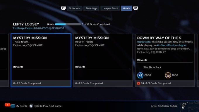 MLB the show 23 mystery missions: How to complete all Mini-Season