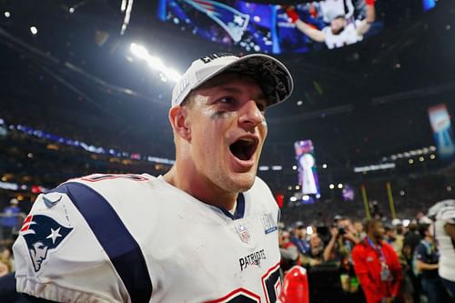 Rob Gronkowski during Super Bowl LIII - New England Patriots v Los Angeles Rams