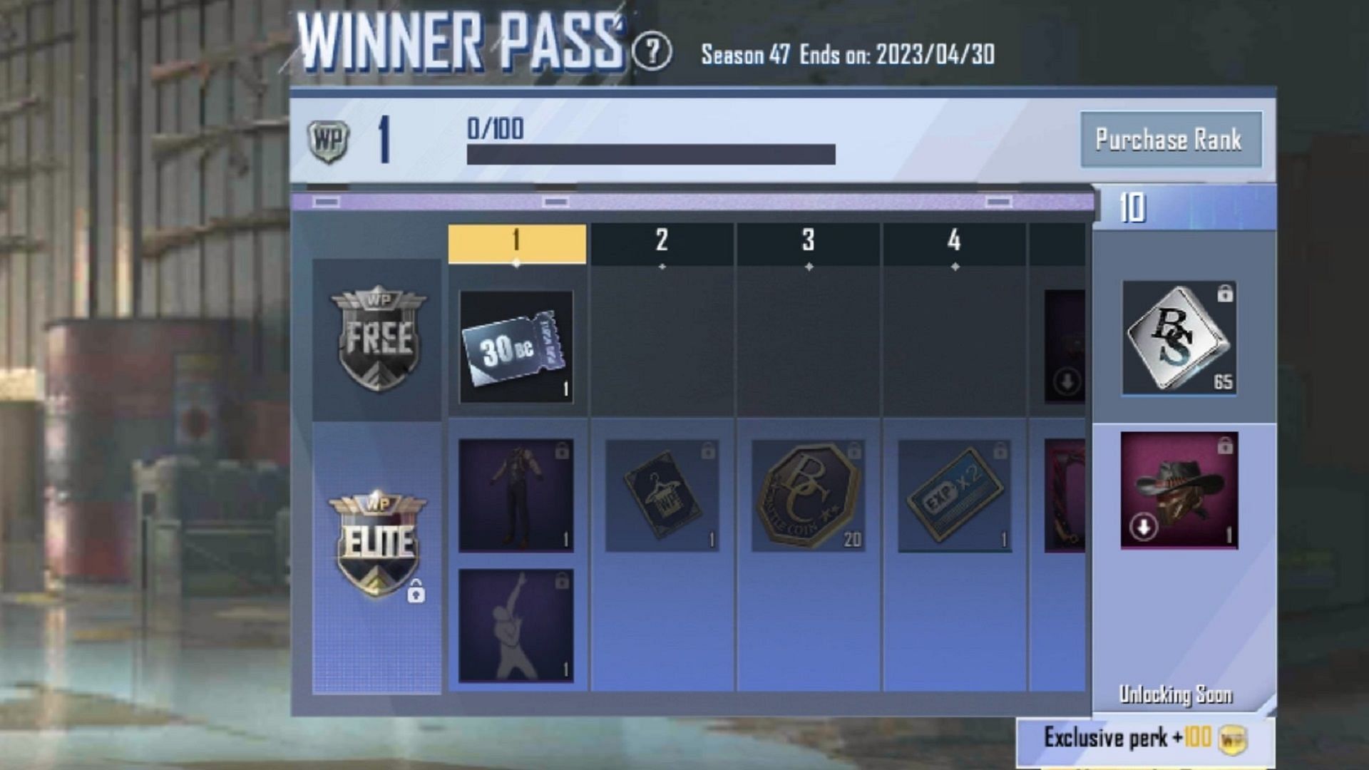 All the rewards offered by the new Winner Pass of PUBG Mobile Lite (Image via Tencent)