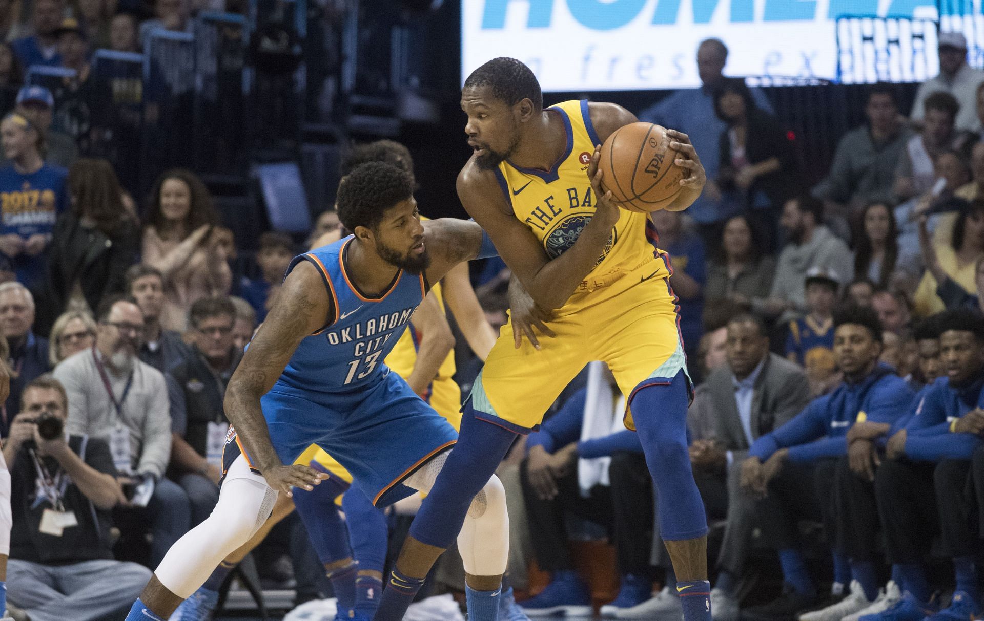 George and Durant have had many battles in the past (Image via Getty Images)