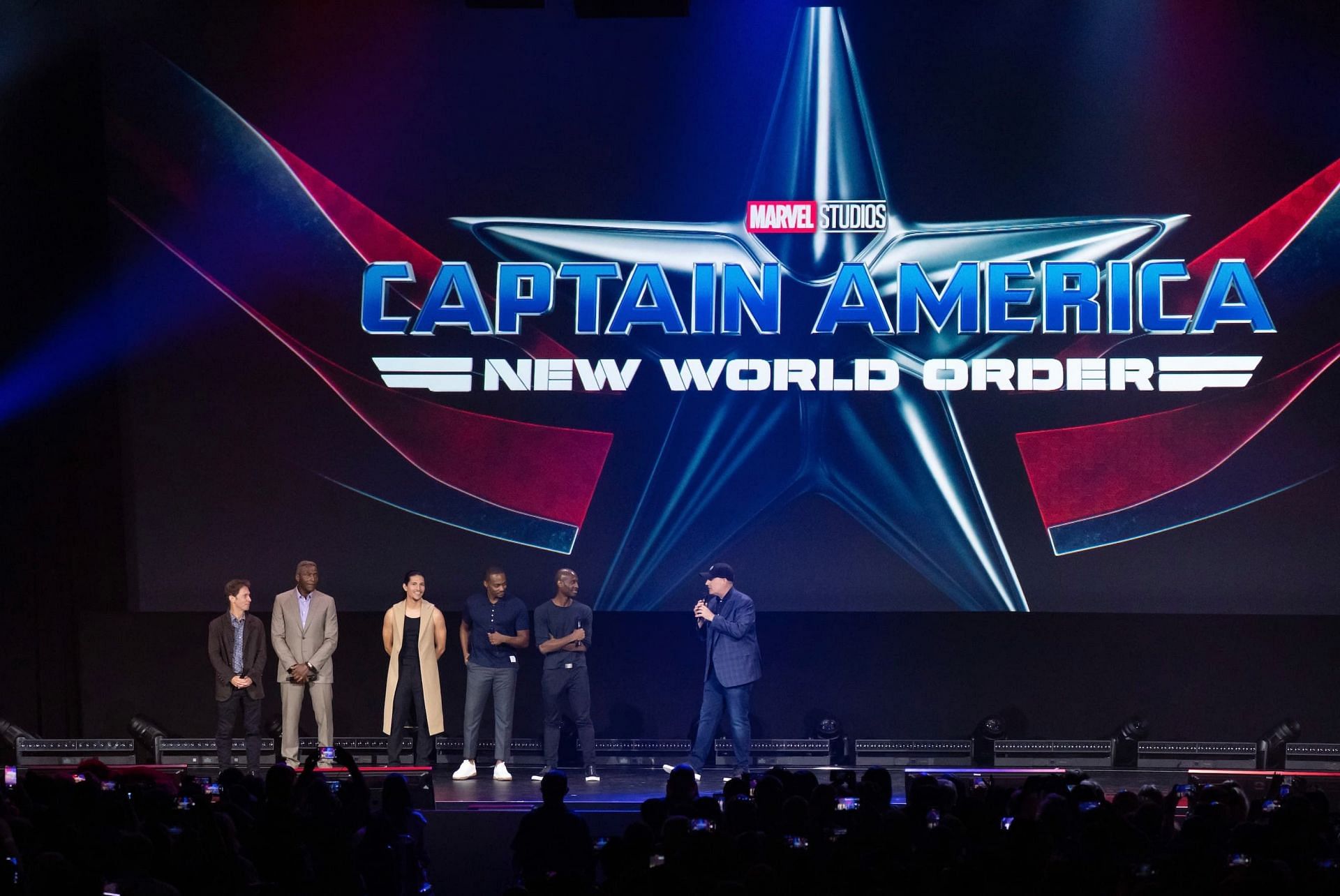 Captain America 4 cast at D23 Expo 2022 (Image via Disney)