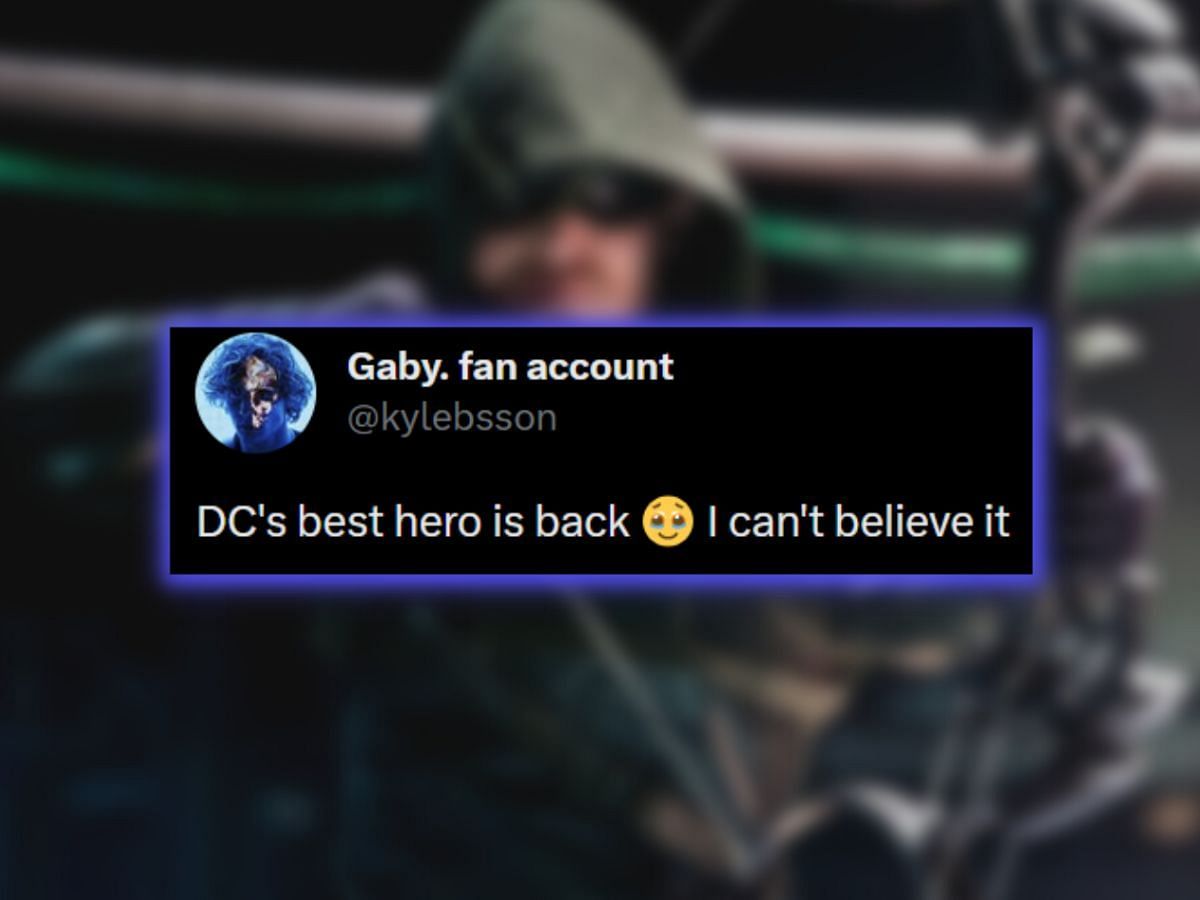 A fan reacts to the news by @CW_Arrow. (Photo via Twitter/Sportskeeda)