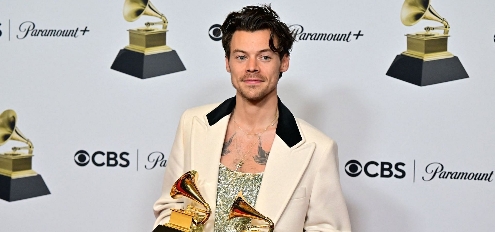 Harry Styles at the 2023 Grammys (Image via Twitter/@hldaily)