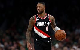 NBA sharp-shooter Damian Lillard reacts to boxer flatlining his opponent with a potential cheap shot