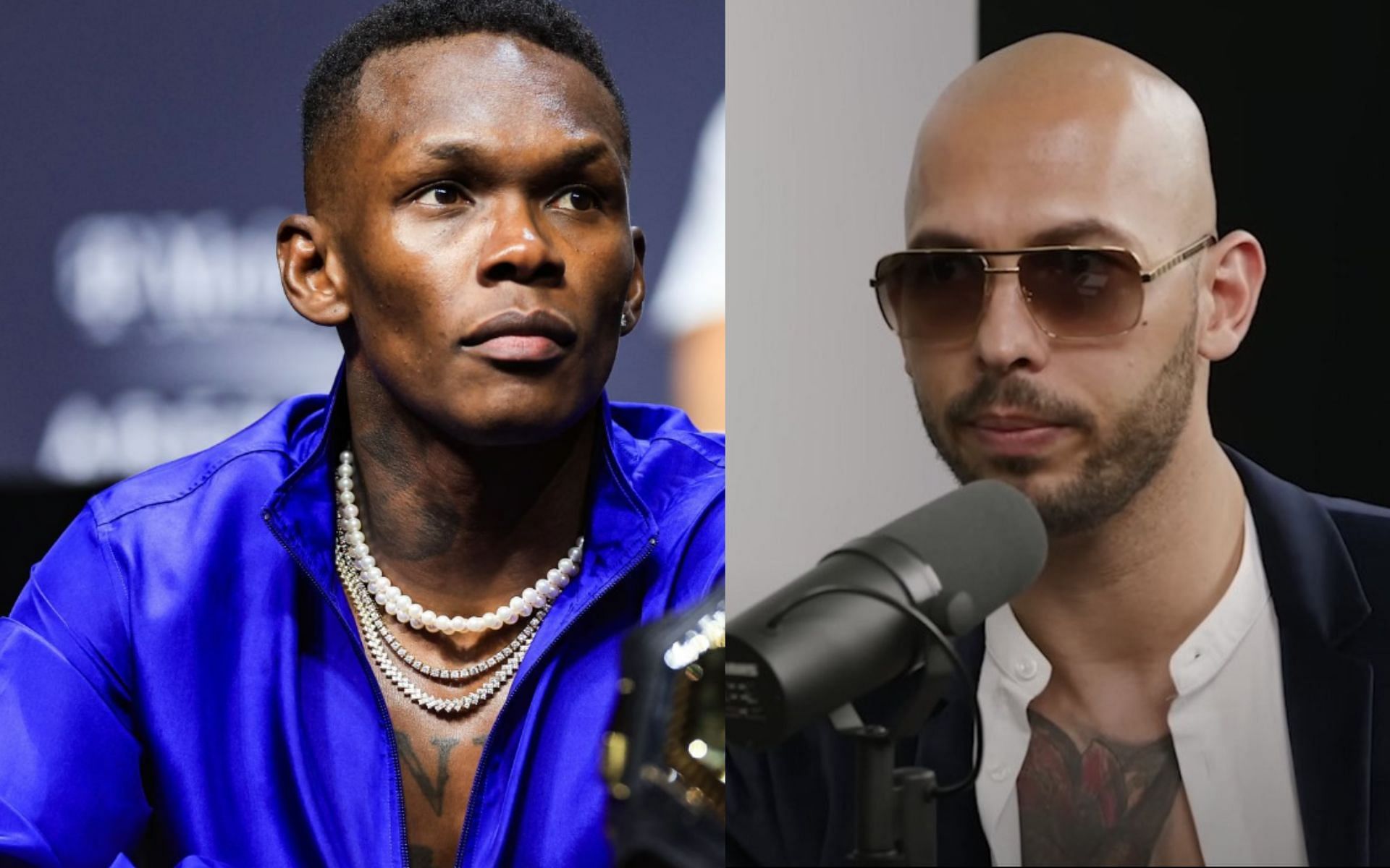 Israel Adesanya on Andrew Tate [Images via: @Rap on Twitter]