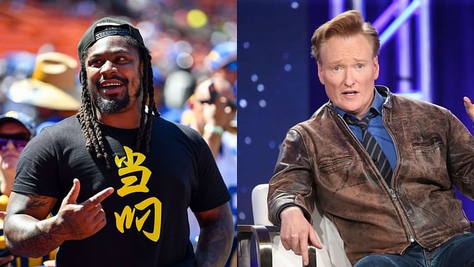 “You talking about grabbing my ding-ding sauce?” – When Marshawn Lynch left Conan O’Brien clutching his head in surprise