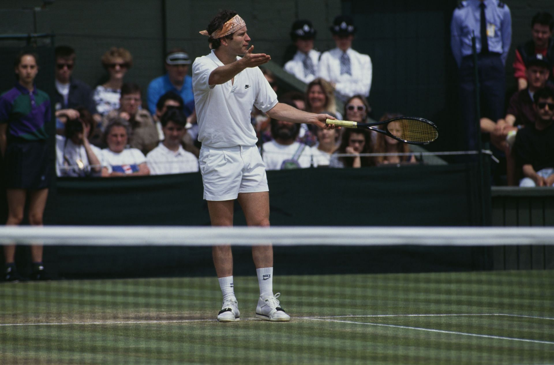 McEnroe lost to Agassi in WImbledon 1992