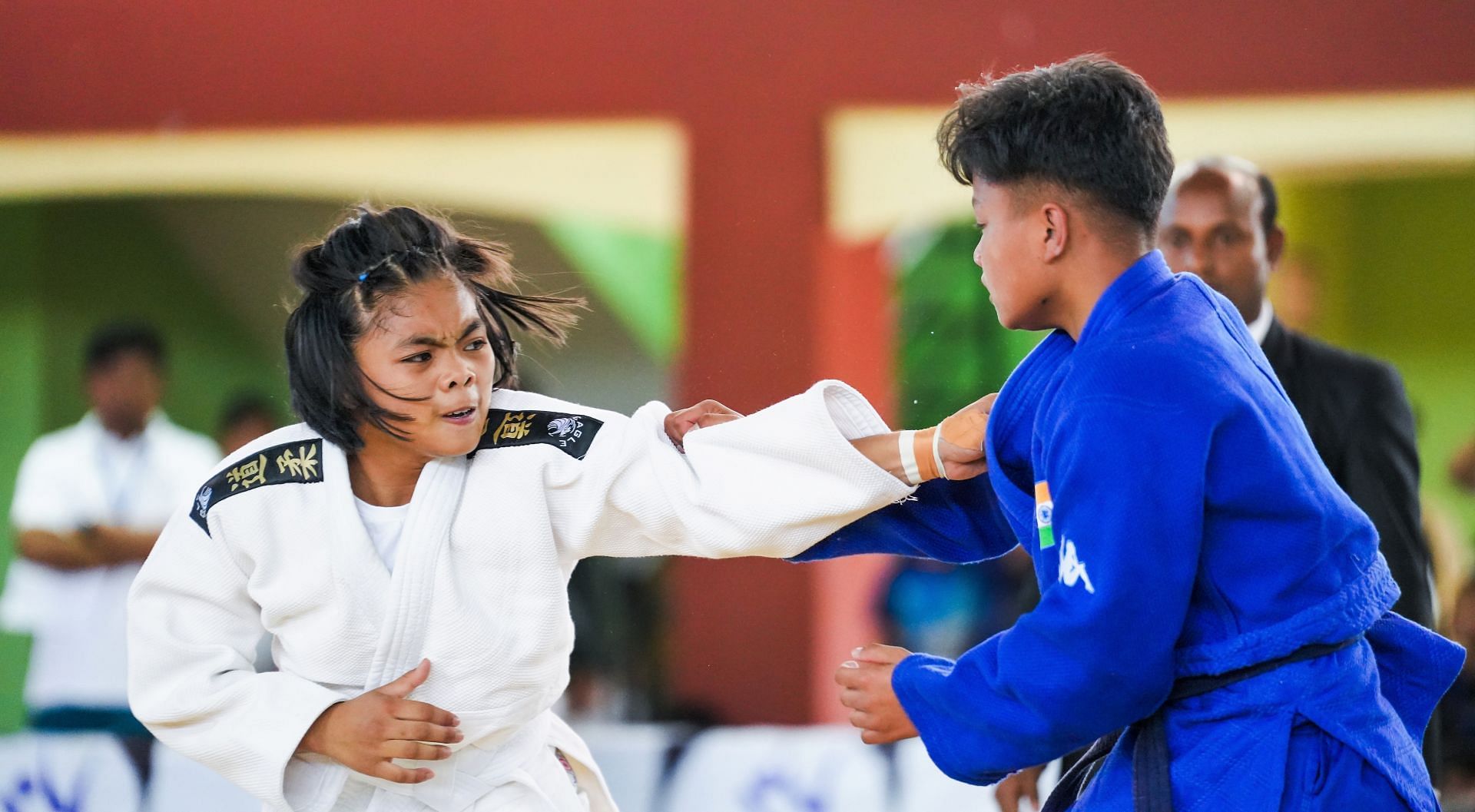 Players in action during the Northeast Judo Championship in Imphal. Photo credit IIS.