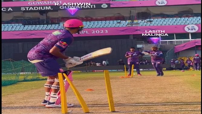 IPL 2023: लसिथ मलिंगा का दिखा अलग अंदाज, अश्विन को स्पिन गेंद करते आए नजर, देखें वीडियो