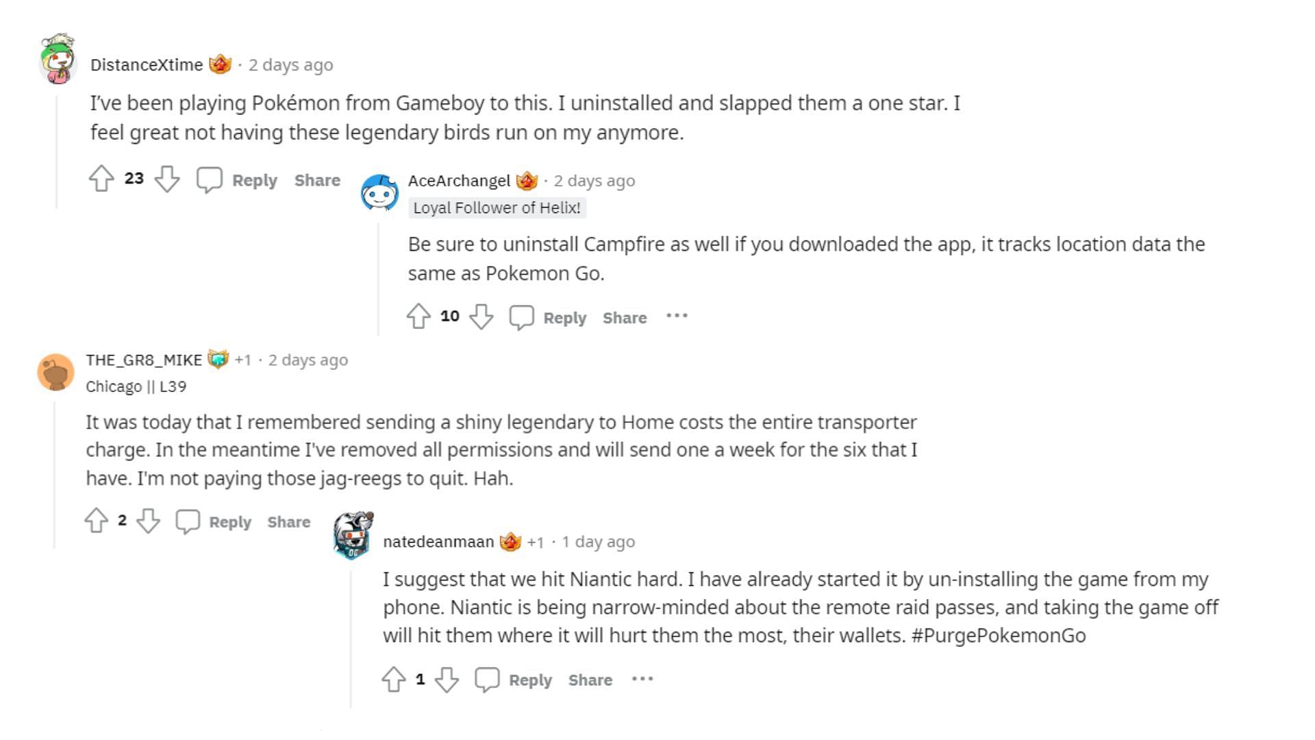 Some of the reactions to the event in light of recent developments (Image via Reddit)
