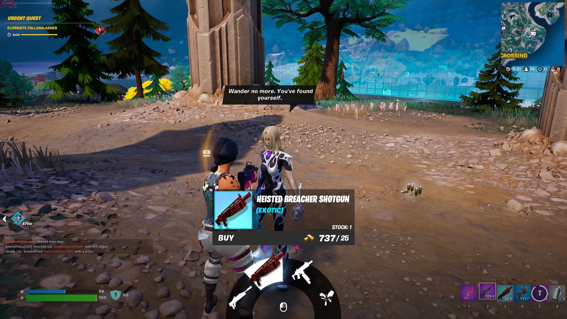 The weapons are very cheap and anyone can afford them (Image via Epic Games)