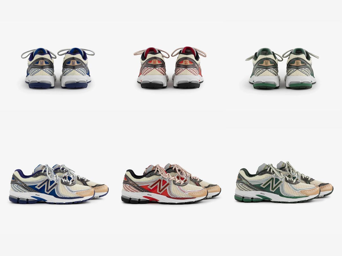 Newly released Aime Leon Dore x New Balance 860v2 sneaker collection features (Image via Sportskeeda)