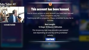 Fortnite pro Clix banned for 2 weeks after stream sniper ruins his game