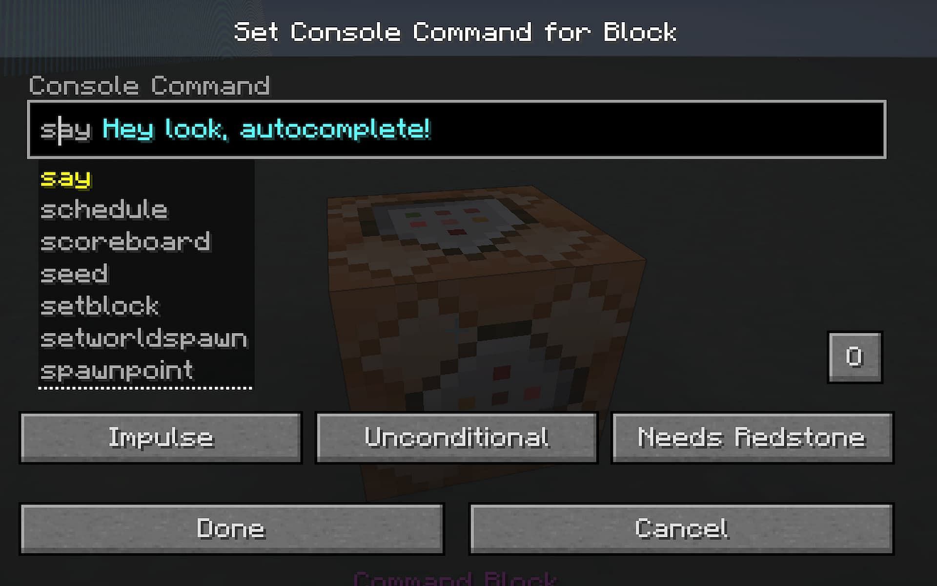 Players can use commands to easily enhance their gameplay experience (Image via Minecraft.net)