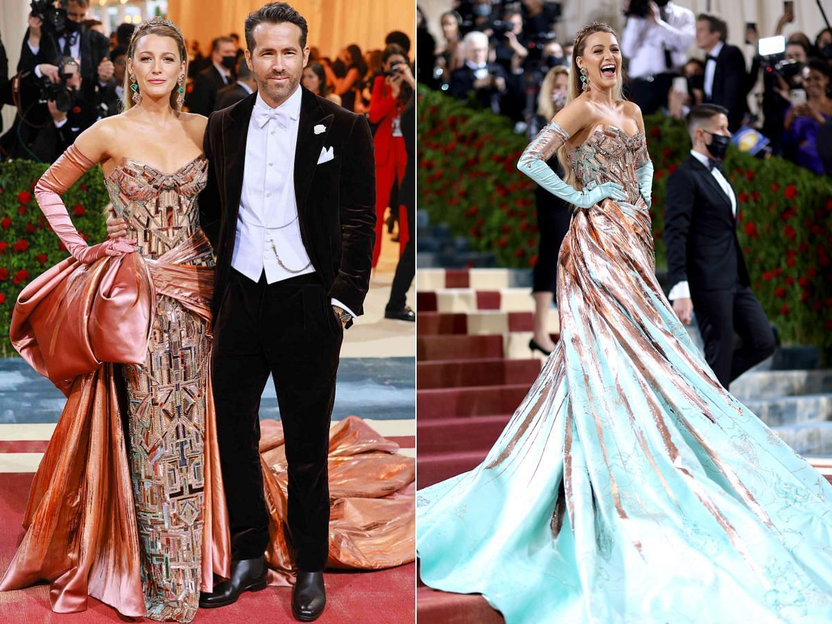 Blake&#039;s transforming dress in 2022 went viral (Image via Theo Wargo/WireImage, Getty Images)