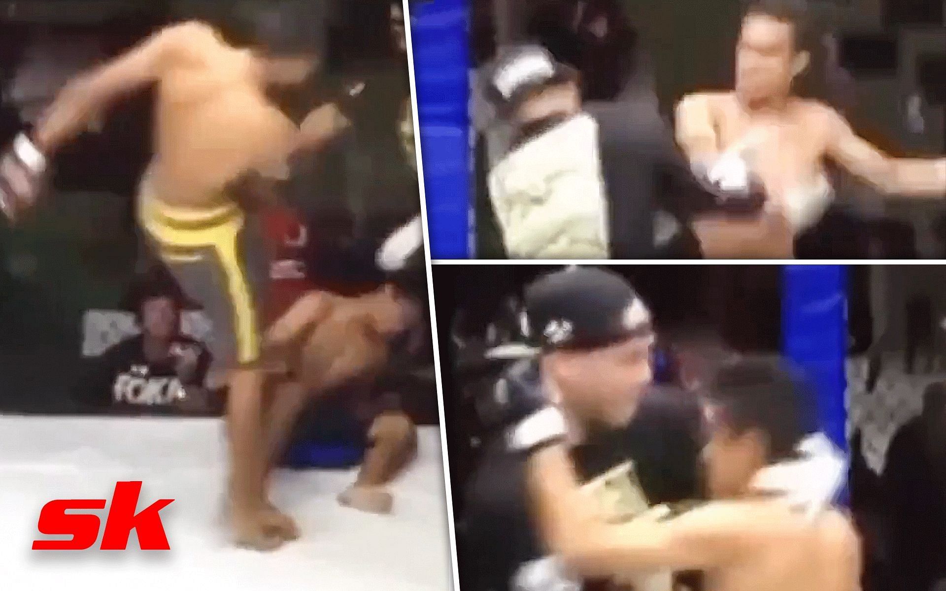 Ex-UFC fighter gets attacked while refereeing (Image credits: @FightHaven on Twitter)