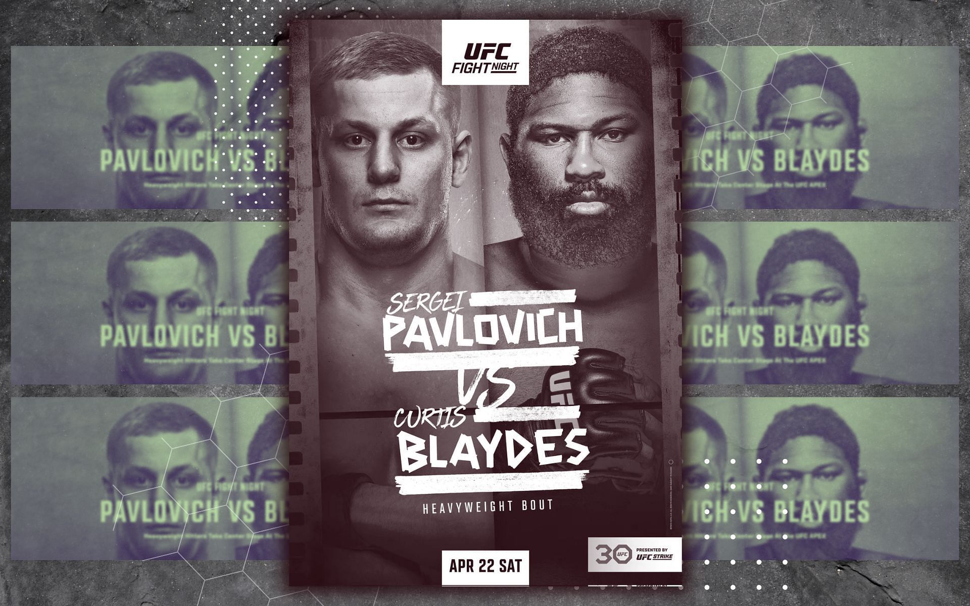 UFC Fight Night: Sergei Pavlovich vs Curtis Blaydes weigh-ins [Image credits: ufc.com]