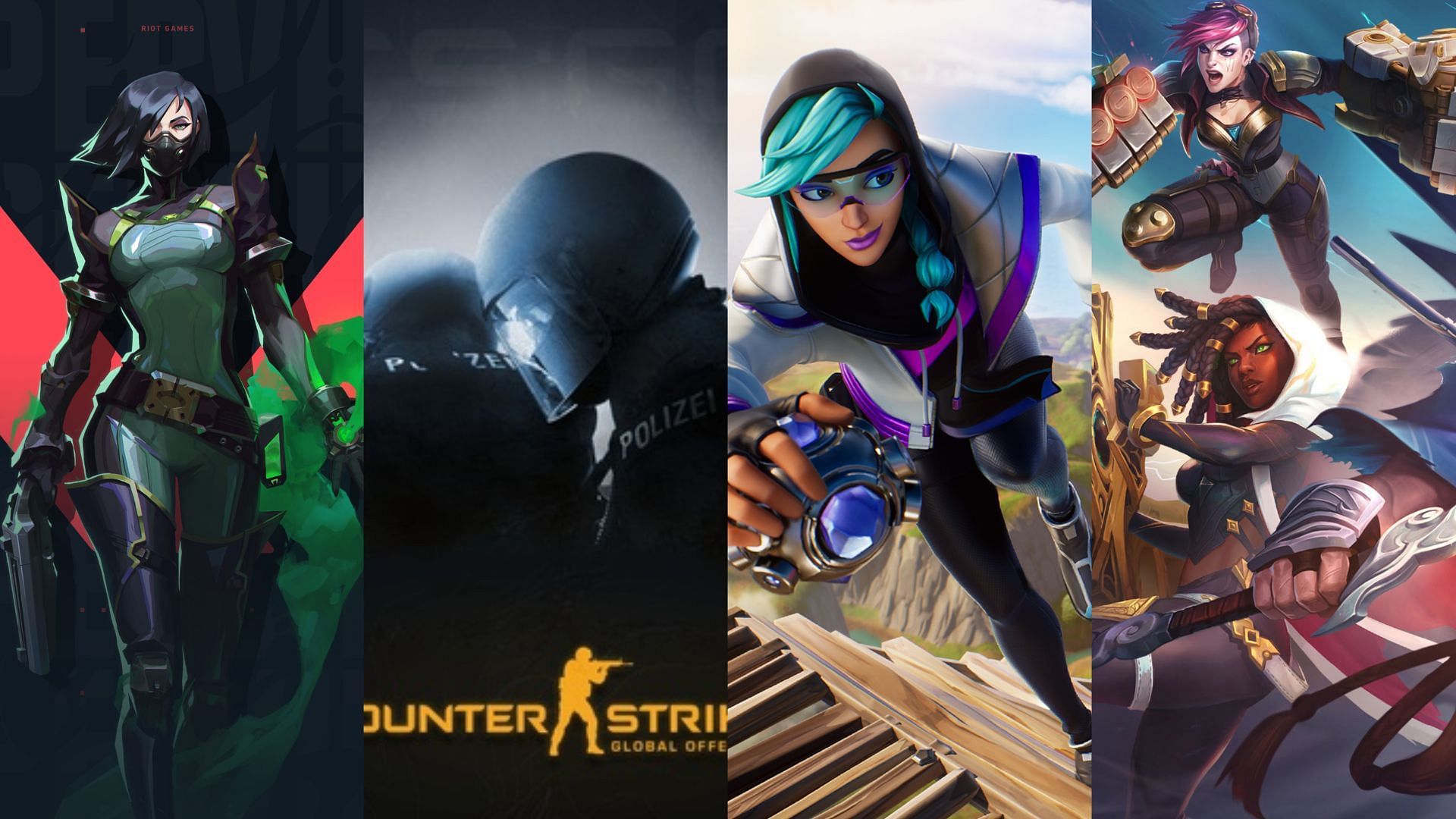 Plenty of Esports games exist in the market today, but which ones are the best? (Images via Steam, Riot Games and Epic Games)