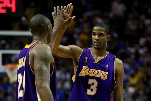 Kobe Bryant and Trevor Ariza