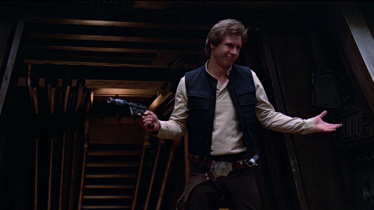 The charming rogue and skilled smuggler, Han Solo is a fan favorite with his quick wit and devil-may-care attitude (Image via Lucasfilm)