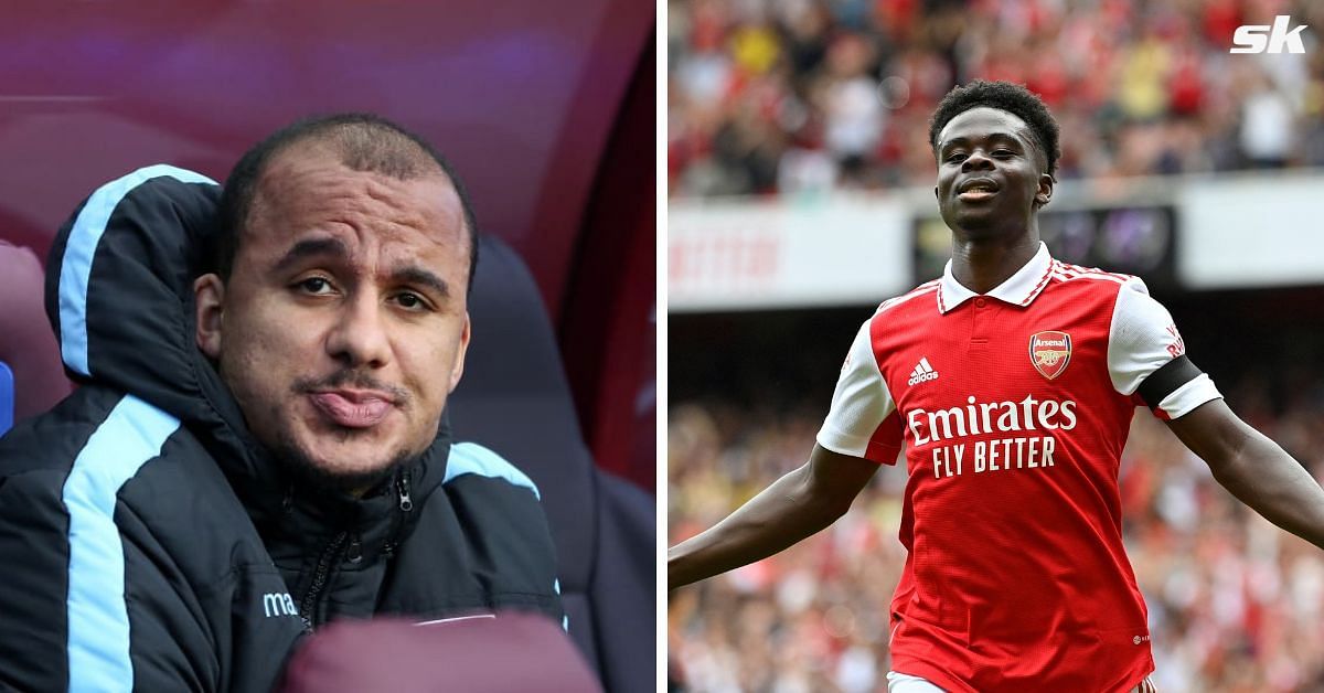 [L-to-R] Gabriel Agbonlahor and Bukayo Saka.