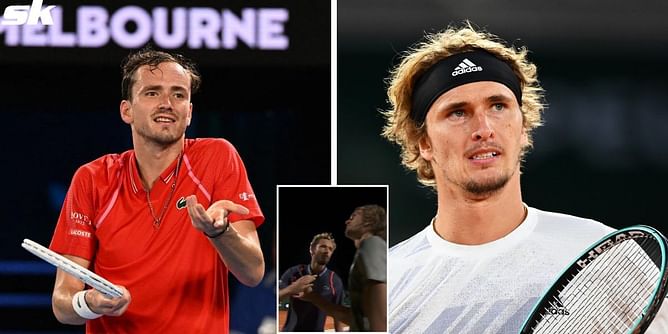 Daniil Medvedev and Alexander Zverev exchange cold handshake after Monte-Carlo clash