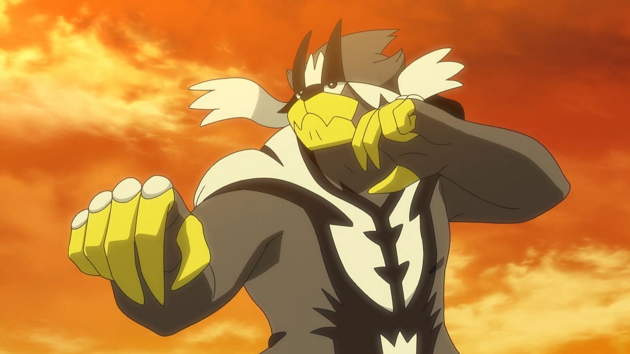 Urshifu as it appears in the anime (Image via The Pokemon Company)