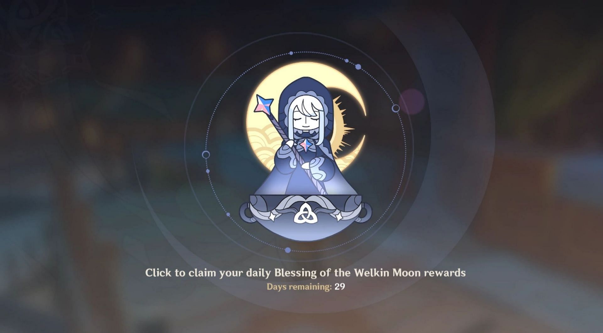 Blessing of the Welkin Moon usually isn&#039;t available to F2P players (Image via HoYoverse)
