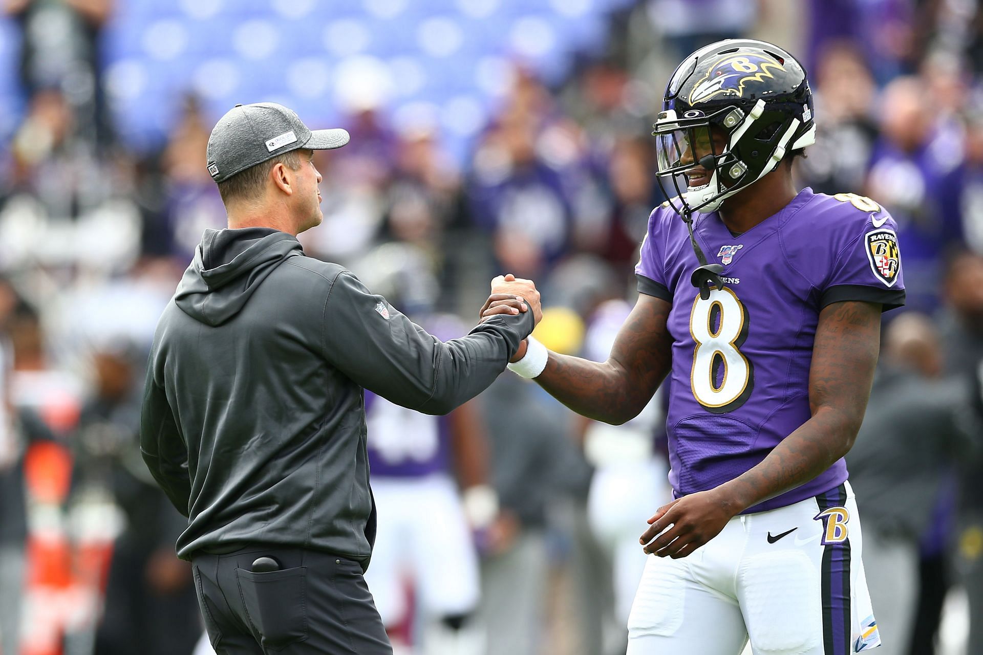 John Habaugh and Lamar Jackson