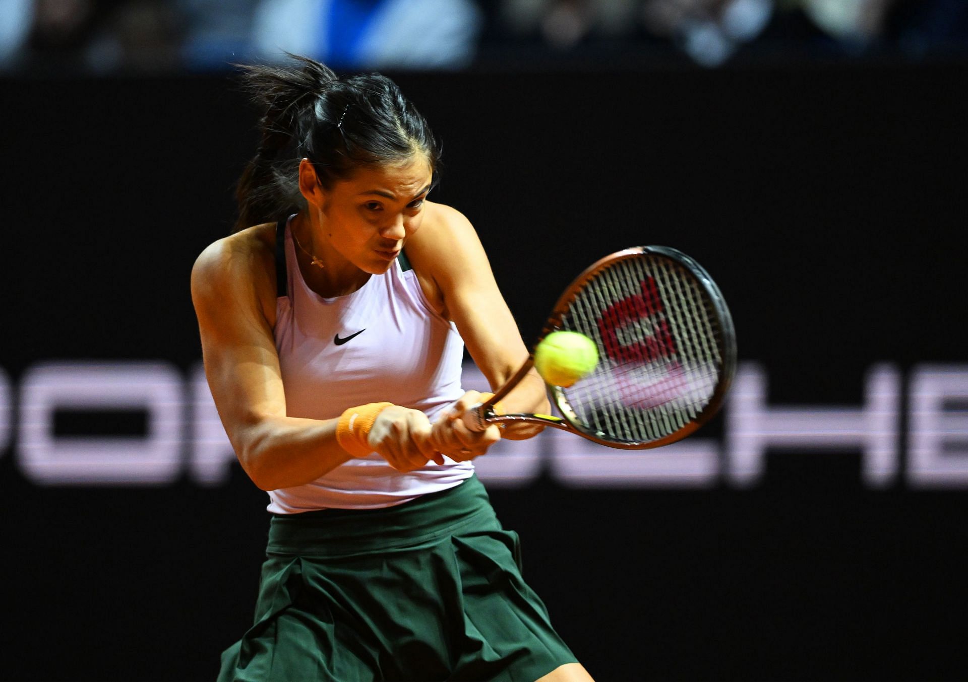 Raducanu at the 2022 Porsche Tennis Grand Prix in Stuttgart