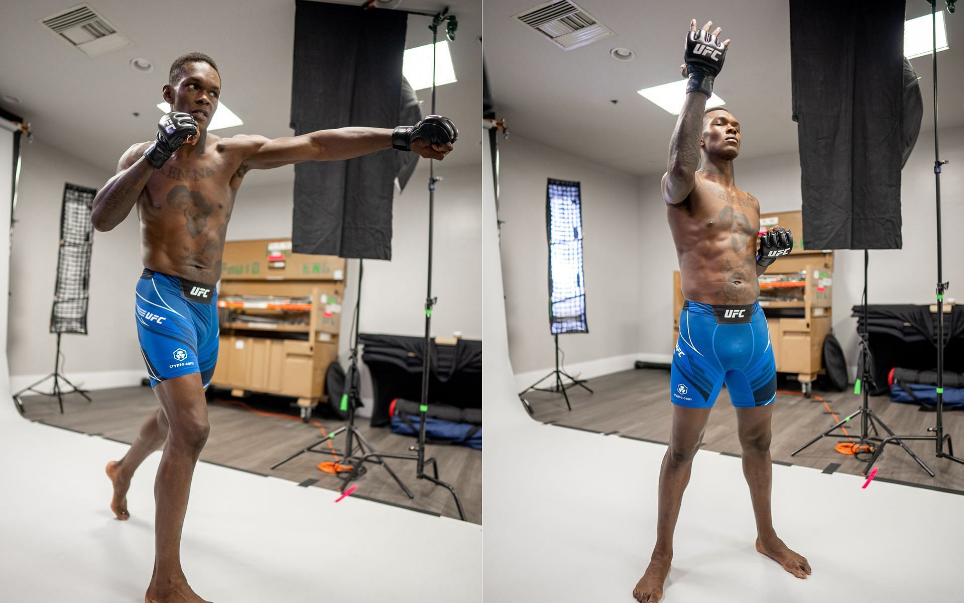 Israel Adesanya will be wearing a new color scheme for his rematch with Alex Pereira [Image Credit: http://twitter.com/ufc