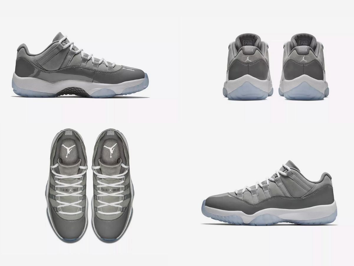 Air Jordan 11 Low &quot;Cool Grey&quot; (Image via Nike)